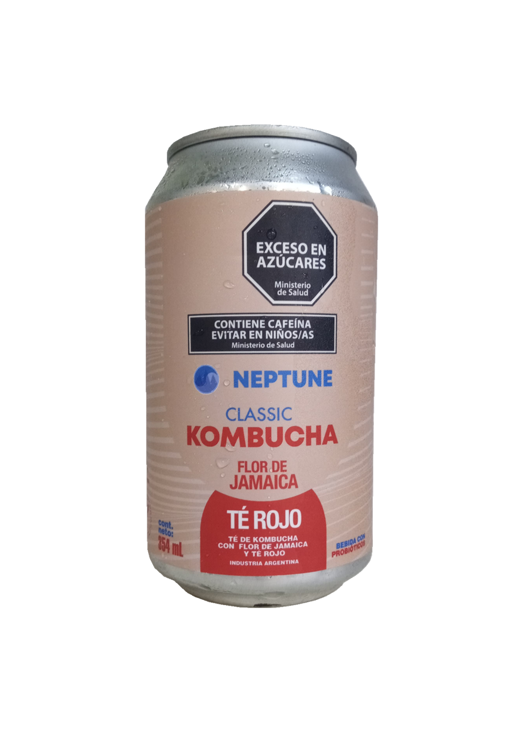 NEPTUNE Kombucha te rojo 354ml