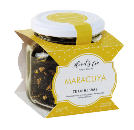 LOVELY TEA MARACUYA VIDRIO 50G