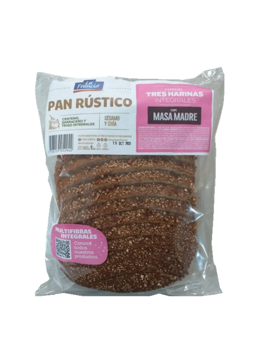 LA FRANCIA PAN TRES HARINAS 560G