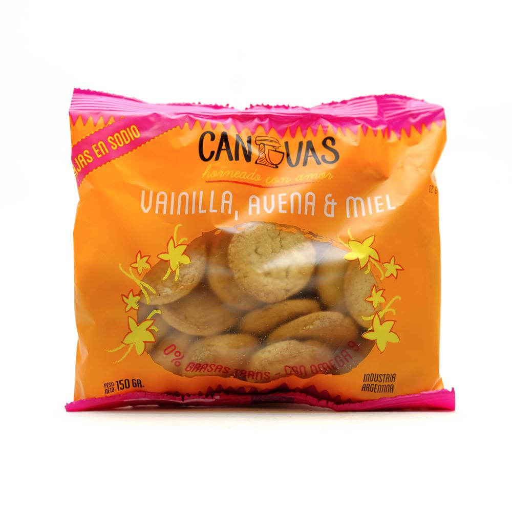 CANVAS VAINILLA AVENA MIEL 150G