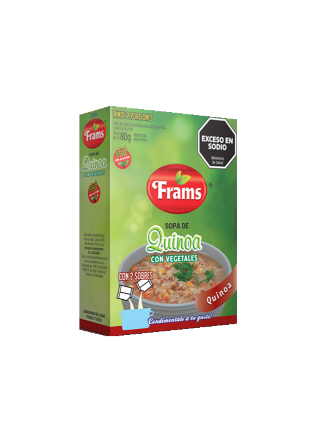 FRAMS SOPA DE QUINOA VEGE 80G
