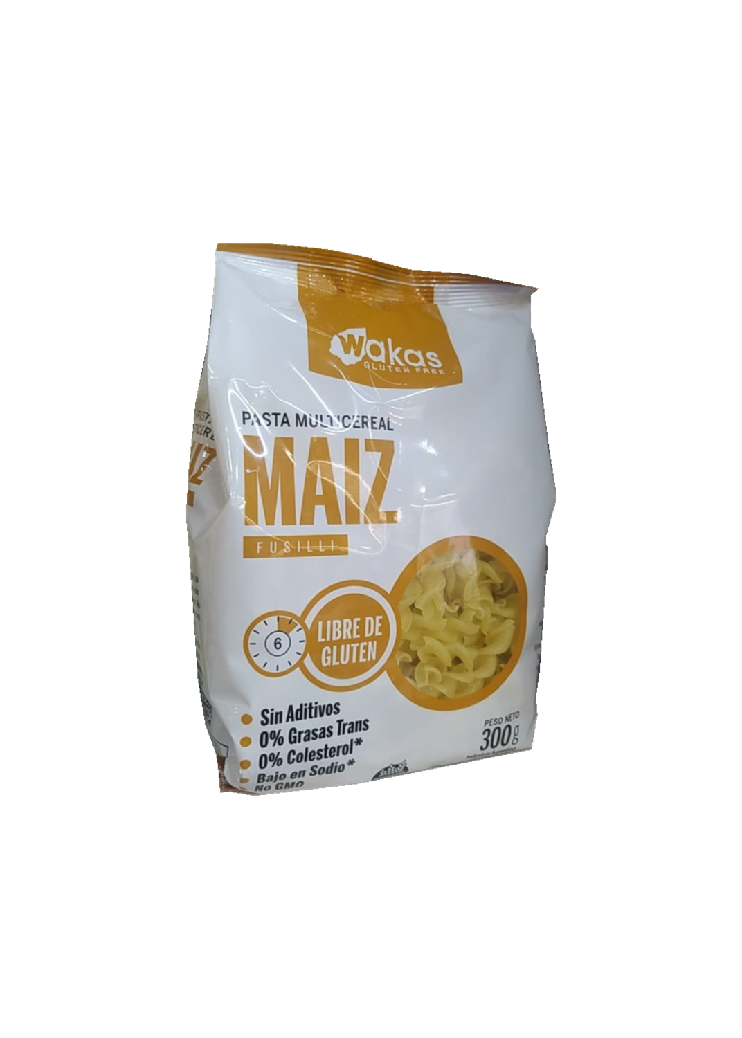 WAKAS PASTA MAIZ BOLSA 300G