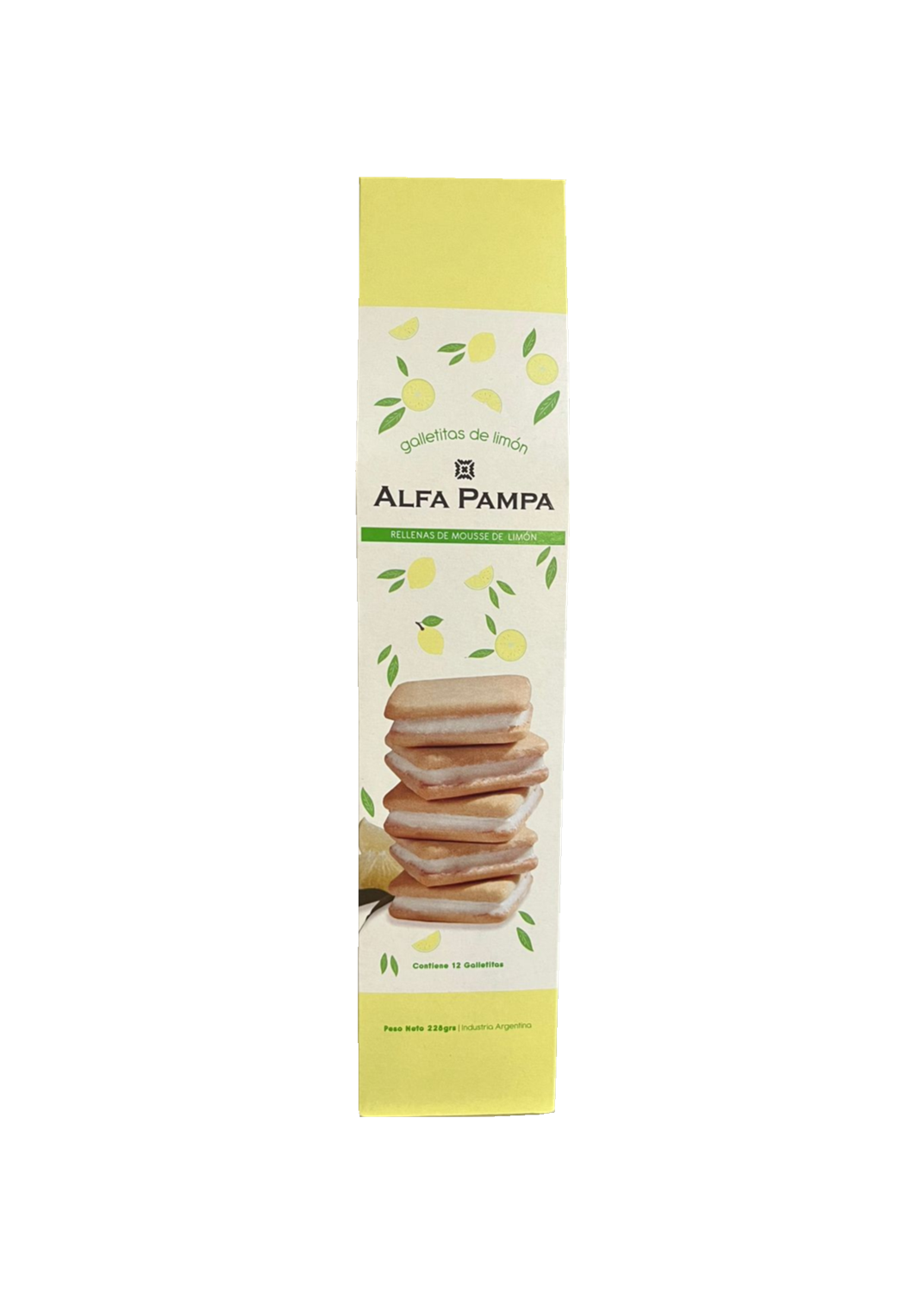 ALFA PAMPA Galleta mousse de limón 228grs